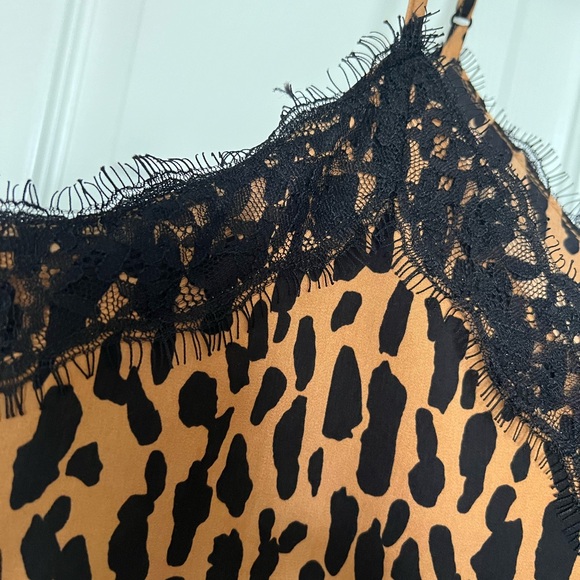 NWOT BP Leopard Animal Print Satin & Lace Trim Camisole - Picture 5 of 7
